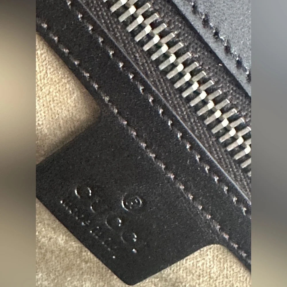 Gucci Diamante Double Gusset Briefcase Black